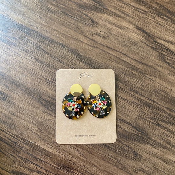 J.crew Lucite and crystal shield earring - Picture 7 of 9